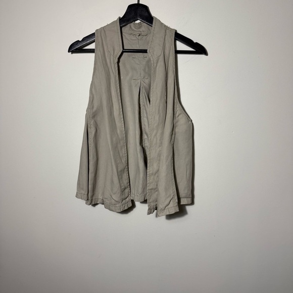 Free People linen blend vest size Small - Picture 2 of 9
